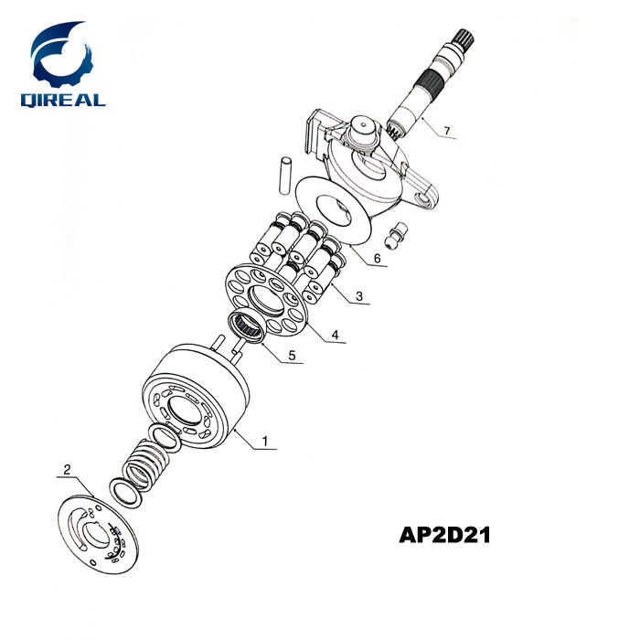 AP2D12 AP2D14 AP2D16 AP2D18 AP2D21 AP2D30 AP2D36  Excavator Main Hydraulic Pump Spare Parts