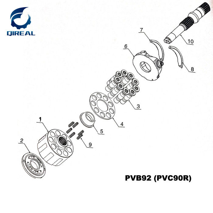 PVB 80/92 PVB80 PVB92 Excavator Hydraulic Pump Parts