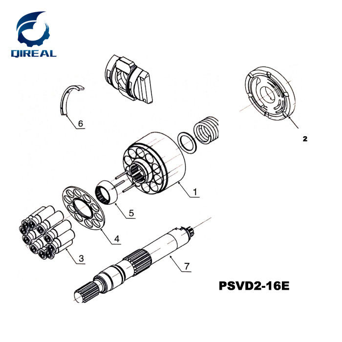 PVB 80/92 PVB80 PVB92 Excavator Hydraulic Pump Parts