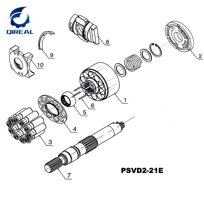 Hydraulic Pump Parts PSVD2-13E PSVD2-16E PSVD2-17E PSVD2-19E PSVD2-21E PSVD2-26E PSVD2-27E PSVD2-57E