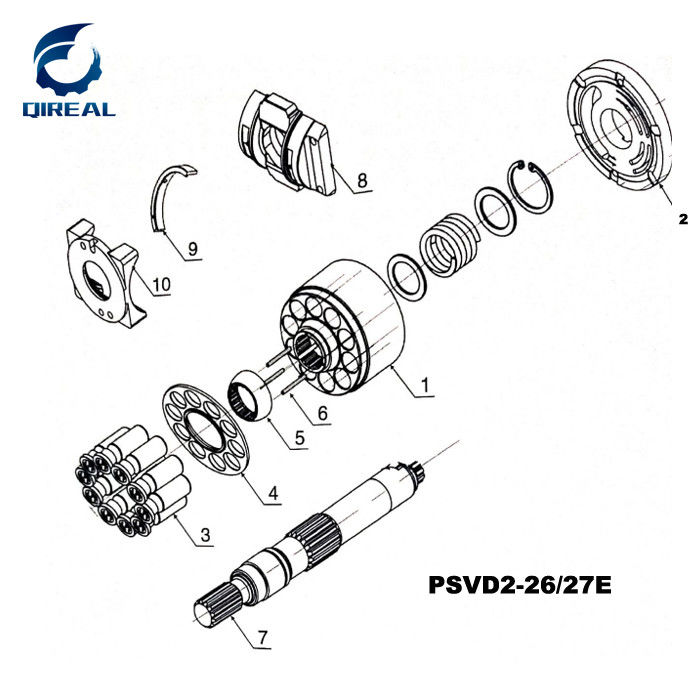 Top Quality Psvd2-21e Hydraulic Piston Pump Spares Parts