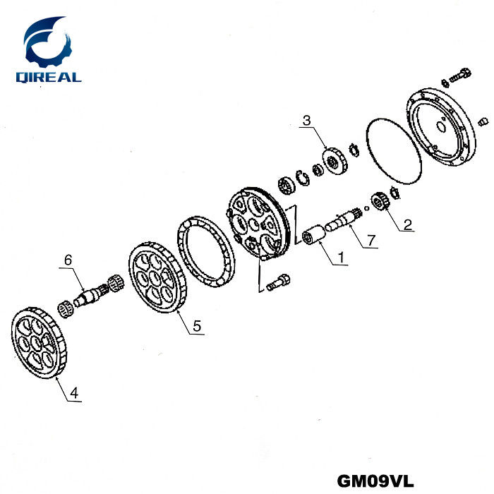 High quality GM06VL GM07VA GM09VL GM18VL Excavator Travel Motor Parts