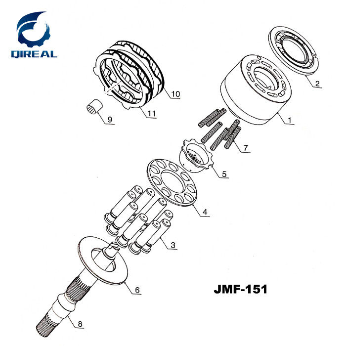 Swing Motor Spare Parts Jmf29 Jmf33 Jmf36 Jmf43 Jmf47 Jmf53 Jmf64 Jmf80 Jmf151