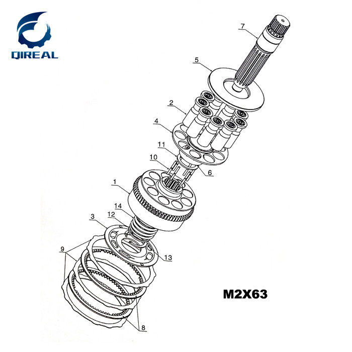 Swing Motor Spare Parts Jmf29 Jmf33 Jmf36 Jmf43 Jmf47 Jmf53 Jmf64 Jmf80 Jmf151