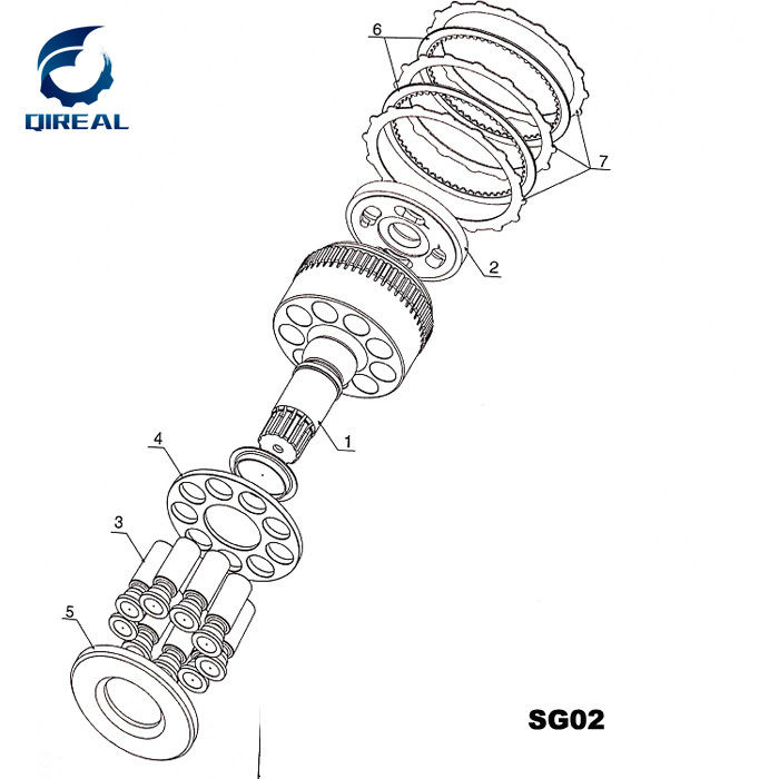 Hydraulic Swing Motor Parts SG02 SG04 SG08 SG12 SG20 SG025
