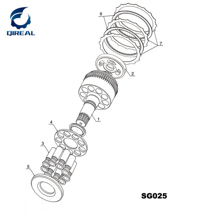 Hydraulic Swing Motor Parts SG02 SG04 SG08 SG12 SG20 SG025