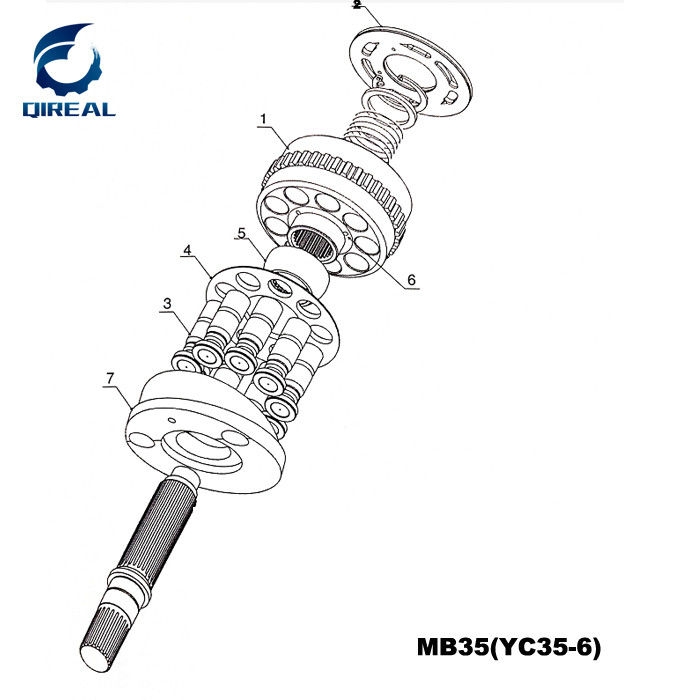 KMF40 KMF90 KMF230 Swing Motor Pump Parts Excavator Spare Parts