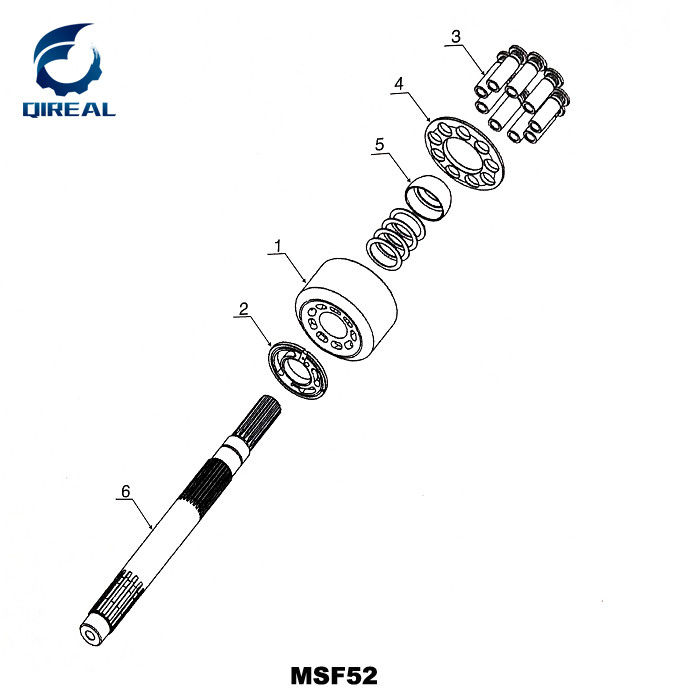 MB80 hydraulic swing motor parts for PC200-6 excavator