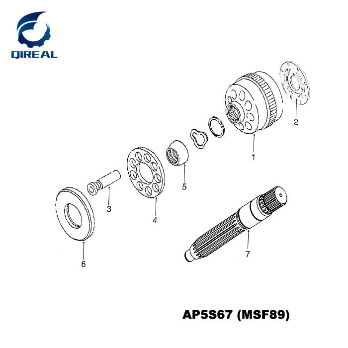 AP5S53 AP5S67(EX100/120-2/3/5) Hydraulic Swing Motor Repair Kit