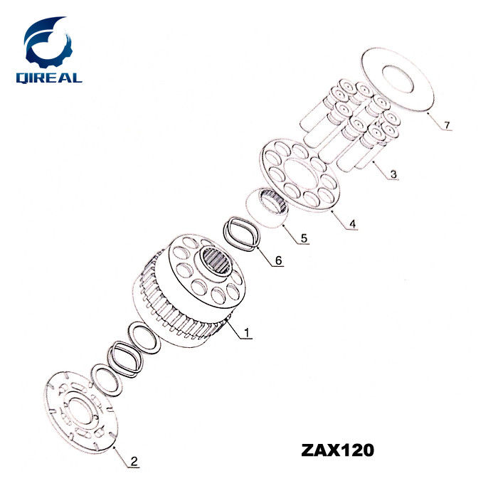 AP5S53 AP5S67(EX100/120-2/3/5) Hydraulic Swing Motor Repair Kit