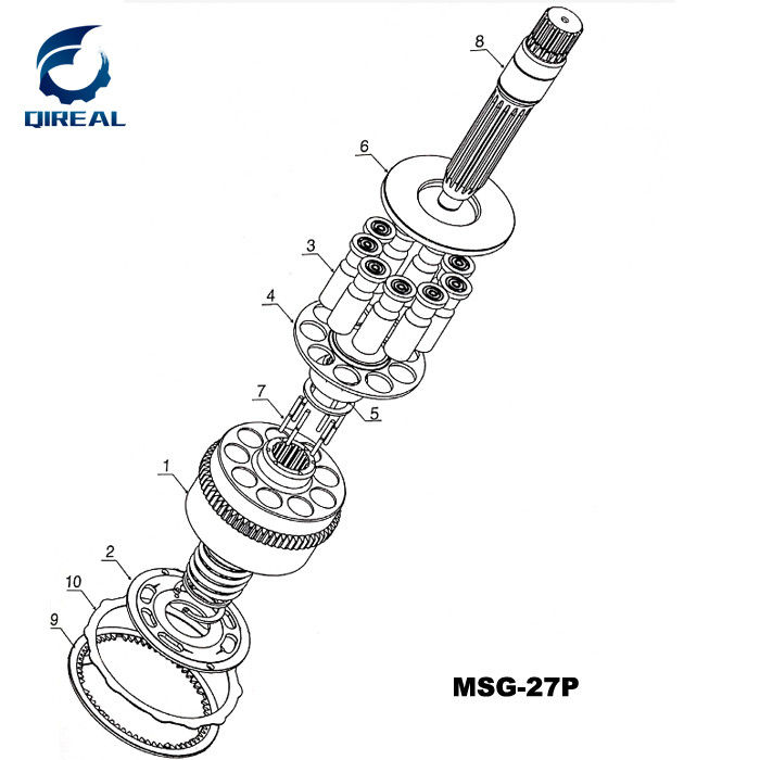 AP5S67 Swing Motor excavator spare parts for EX100/120/130-5
