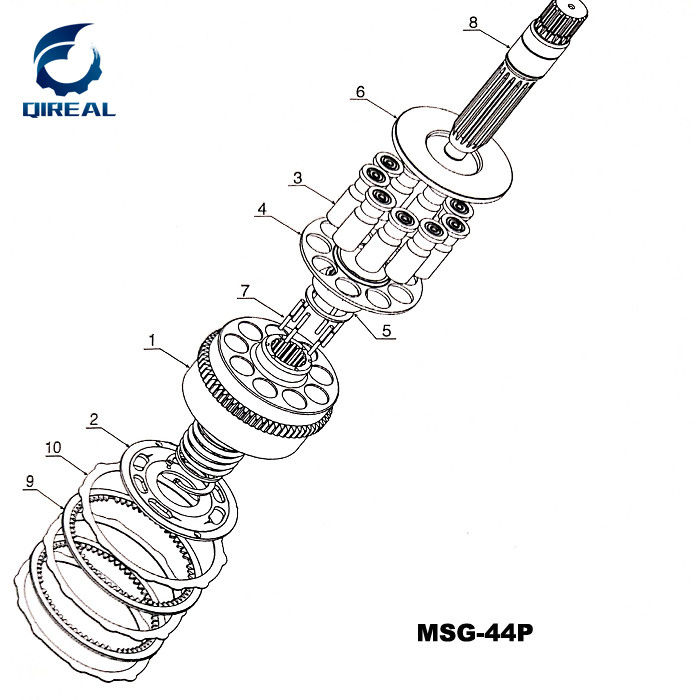 AP5S67 Swing Motor excavator spare parts for EX100/120/130-5