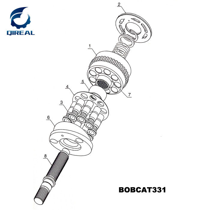 Swing Motor Repair Parts Kit for Bob 331 Mini Excavator