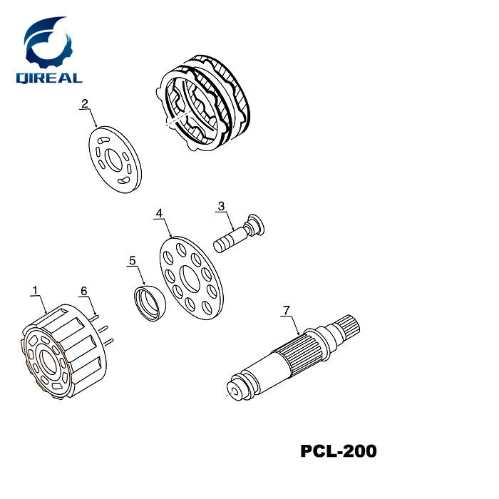 PCL-200-18B Hydraulic Swing Motor Spare Parts Repair Kit for Yuchai YC55 Excavator