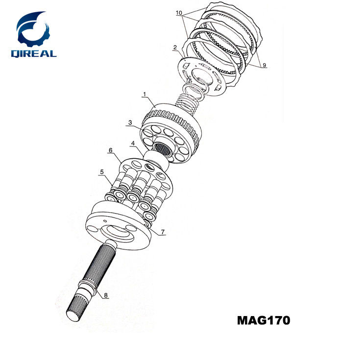 Mx150/Mx173/Mx500 Mag150/Mag170 Lzv30/Lzv120 Lvwo60 TM40vd Travel Motor Hydraulic Pump Spare Parts