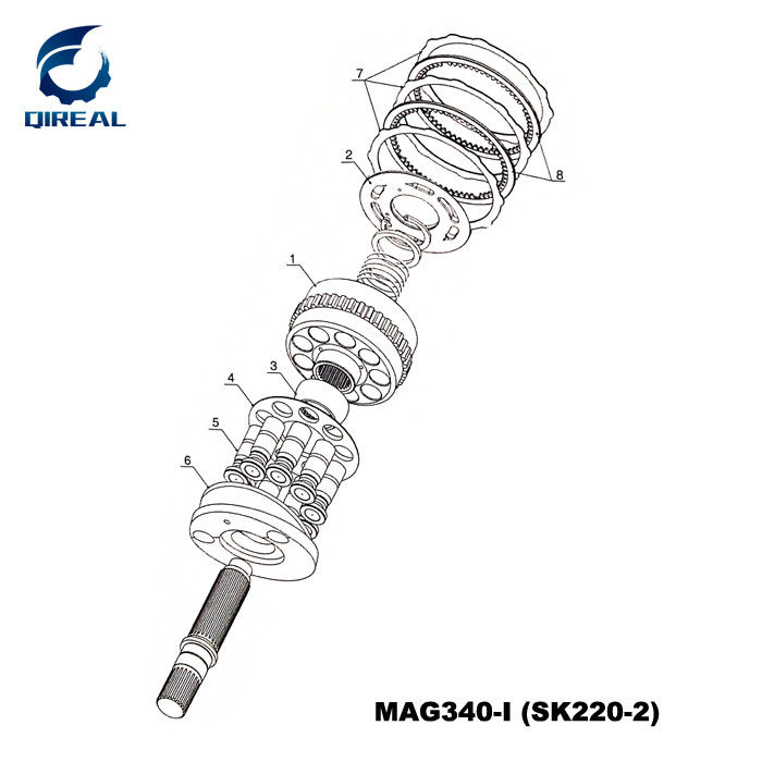 Mx150/Mx173/Mx500 Mag150/Mag170 Lzv30/Lzv120 Lvwo60 TM40vd Travel Motor Hydraulic Pump Spare Parts