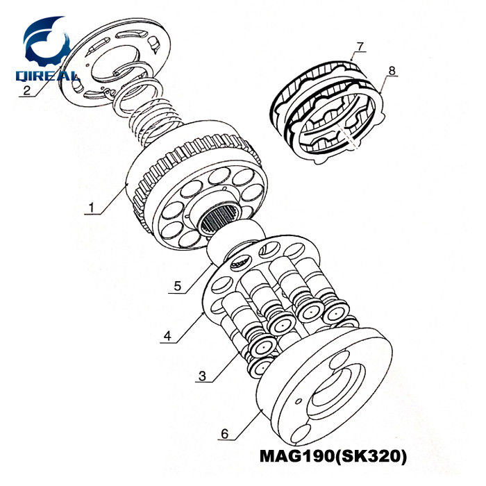 MAG150 MAG170 MAG340-I MAG190II Travel Motor Excavator Parts