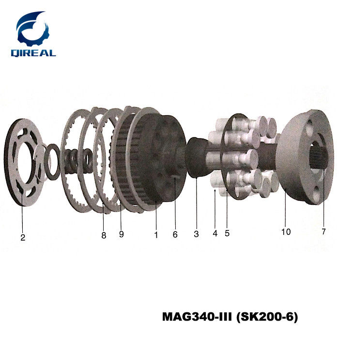 MAG340-III Travel Motor Hydraulic Parts for SK200-6 Excavator