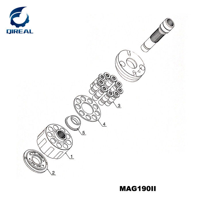 MAG340-III Travel Motor Hydraulic Parts for SK200-6 Excavator