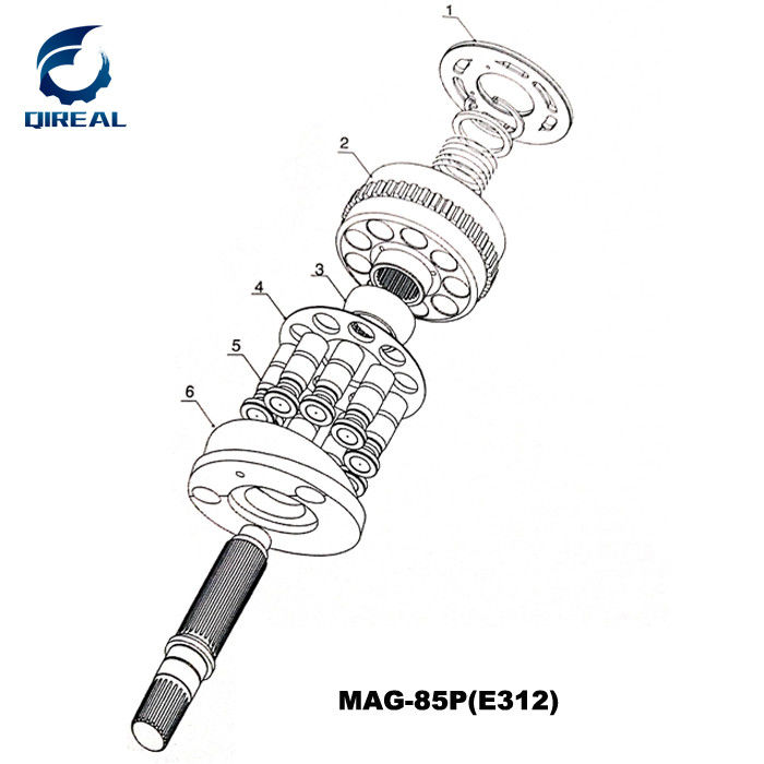 MSPG09 Travel Motor Spare Parts for PC200-7 Excavator