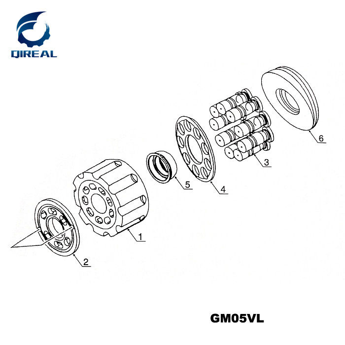 Travel Motor Spare Part GM05VA Final Drive Hydraulic Repair Kits