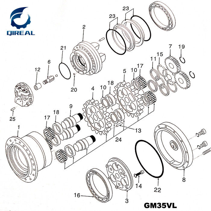 PC200-6 GM35VA Excavator Hydraulic Parts