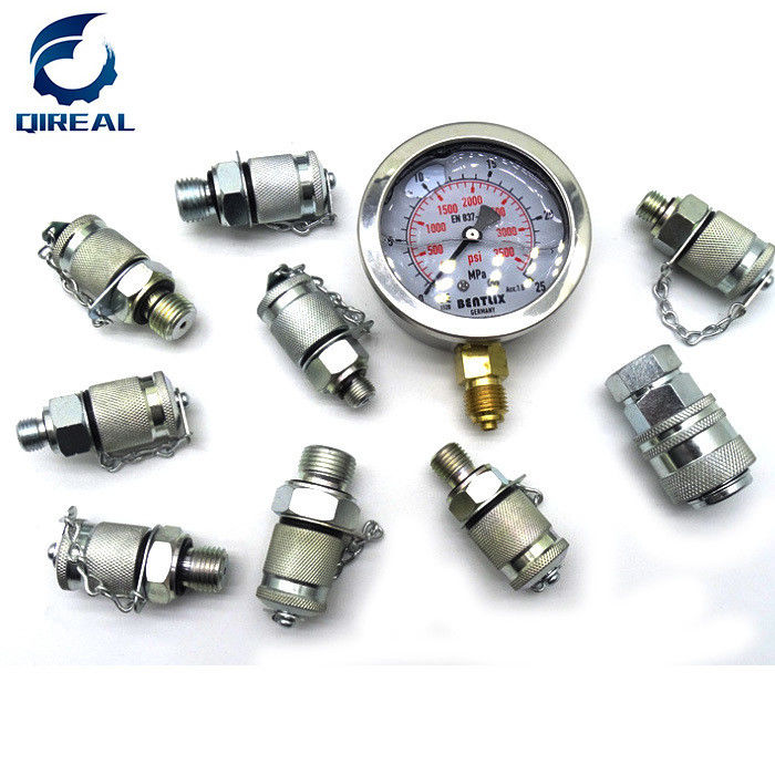 Excavator Loader Pressure Gauge Hydraulic Pump Test Gauge Hydraulic Gauge