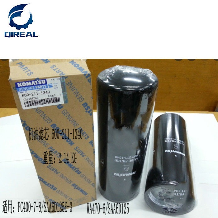 PC400-7-8 WA470-6 Excavator Engine Parts Oil Filter 600-211-1340